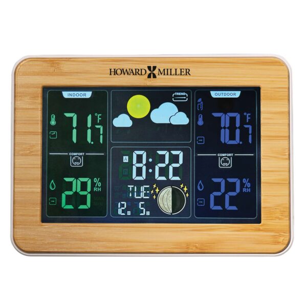 Bamboo Weather Station Alarm Clock